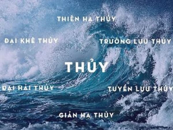 Các nạp âm của mệnh Thủy